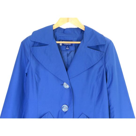 Nwt LONDON FOG The Tower Collection Back Pleated Water Resistant Trench Coat S - Picture 2 of 12